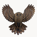 Wooden owl sculpture 
