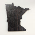 Minnesota Topographic Map - Brown Large