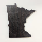 Minnesota Topographic Map - Brown Large