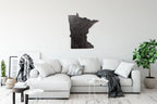 Minnesota Topographic Map - Brown Large